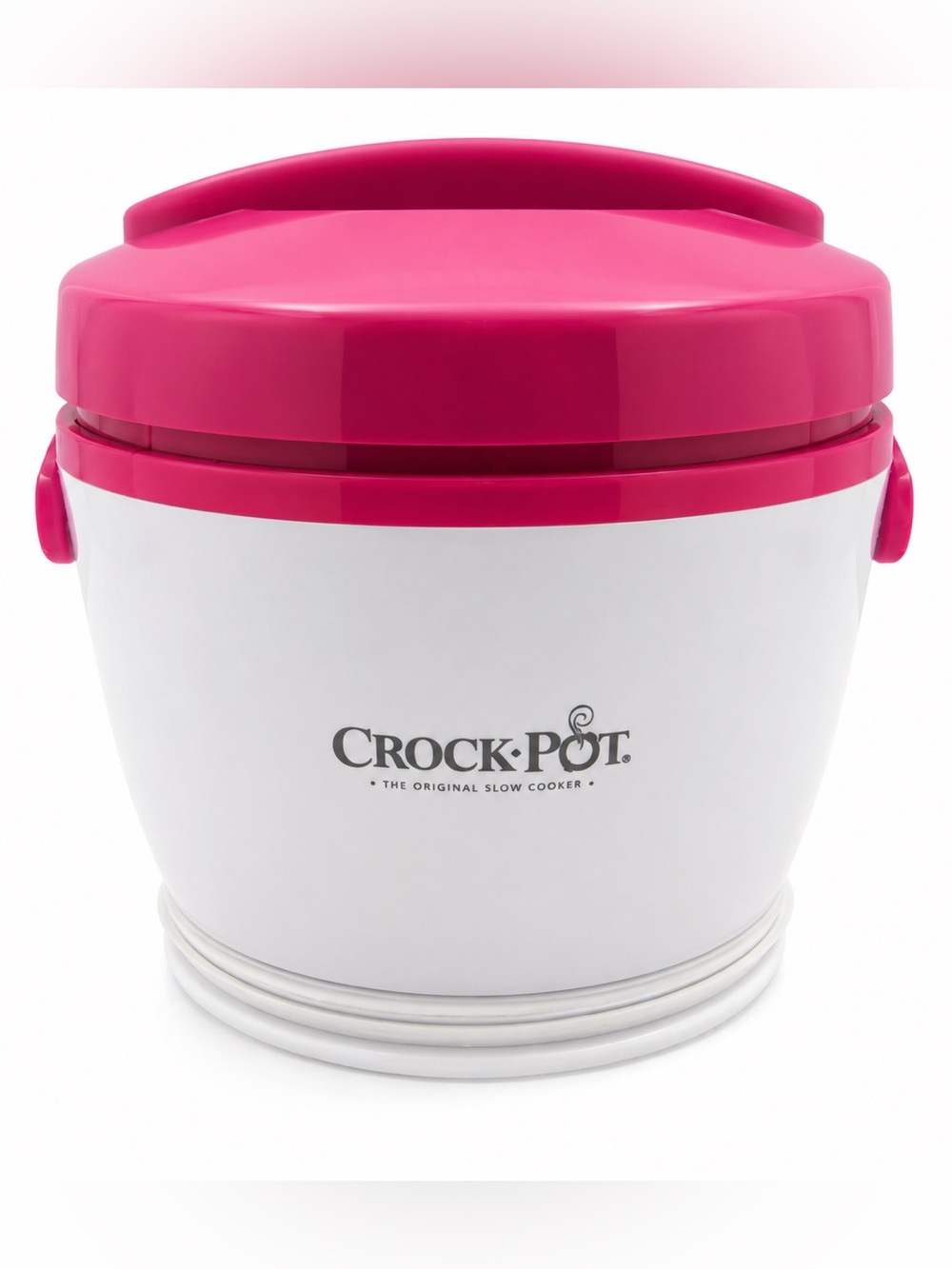 Crock-Pot Lunch Crock Food Warmer 20oz Pink Portable Heated Lunch Box EUC